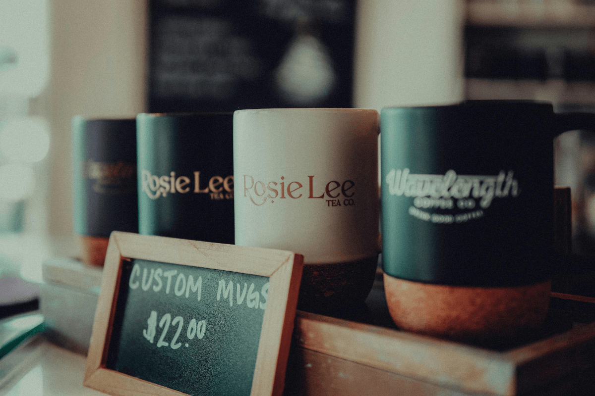 Customized Mugs - How to Start a Print On Demand Business Four Customized Mugs Can Be Seen Illustrating How to Start a Print On Demand Business in 2025.