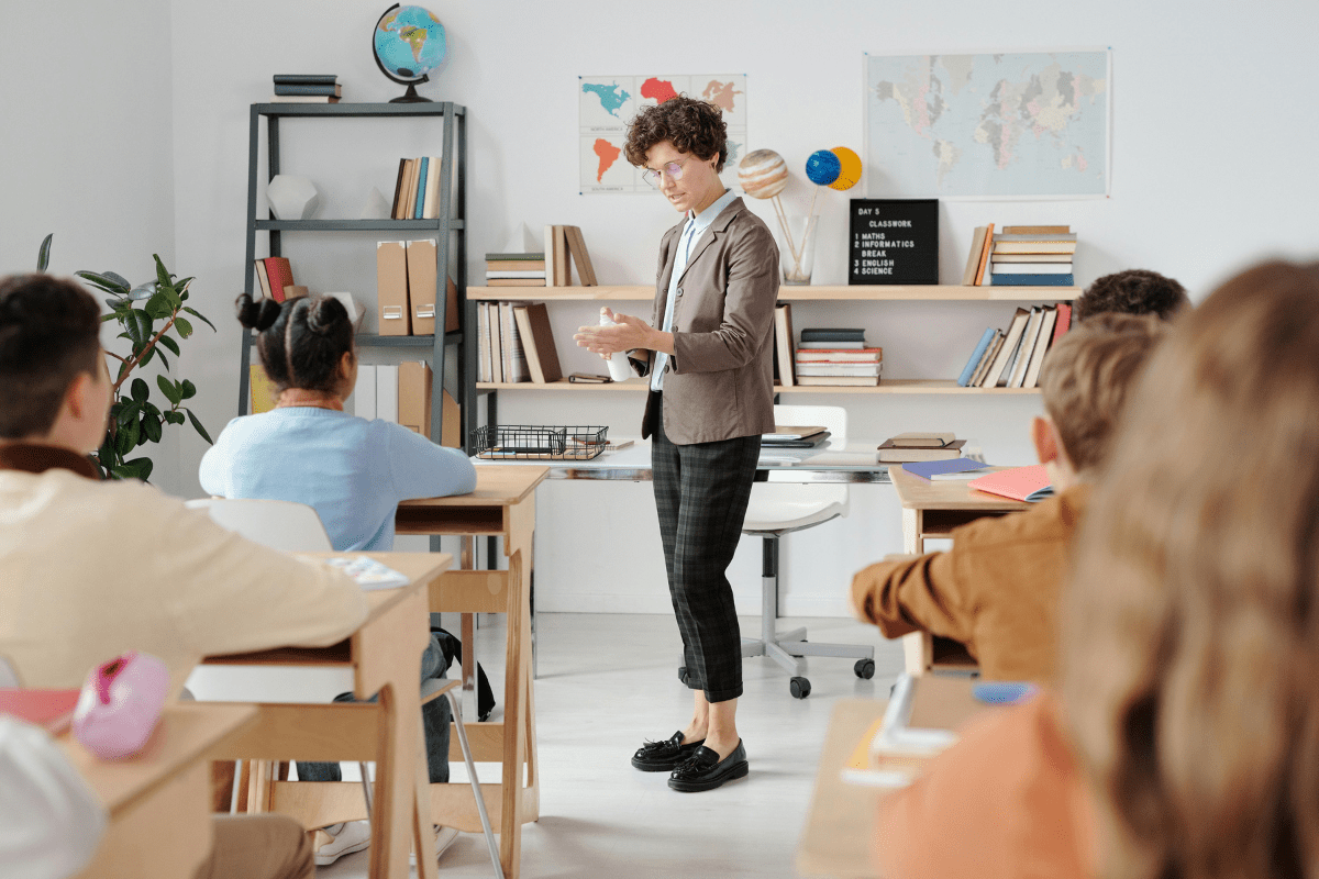 A Teacher Fiving Tuitions Outside her Job Illustrating some Easy Side Hustles for Teachers