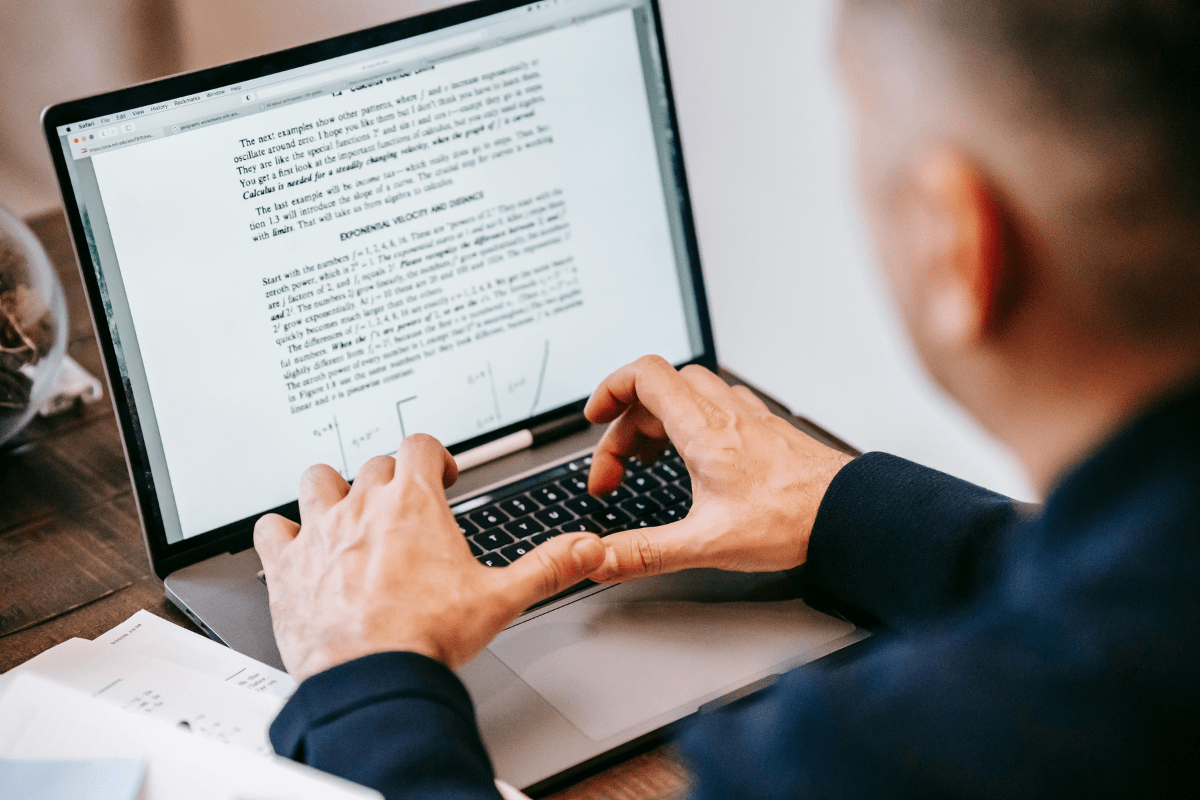 Blogging - Easy Jobs for Disabled Adults A Person Can Be Seen Typing on Laptop Illustrating Easy Jobs for Disabled Adults