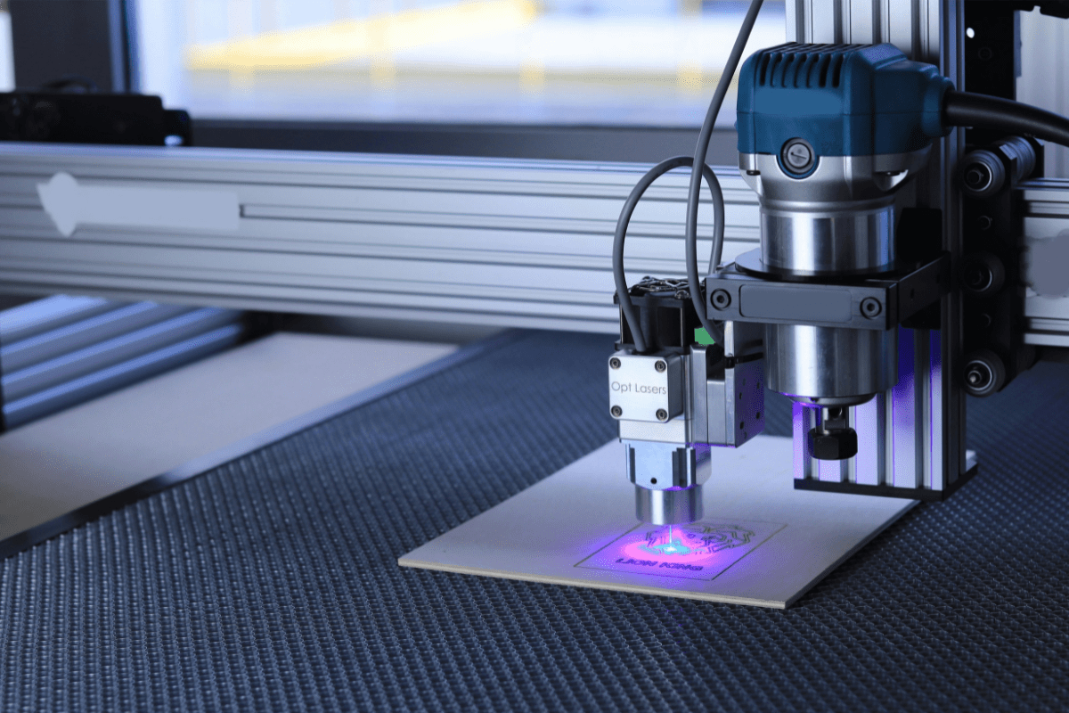 Sell Custom Tools, Parts and Prototypes - Best Side Hustles for Engineers A Laser Cutting Machine Can Be Seen To give an Ideas About Selling Custom Tools, Parts and Prototypes Illustrating Best Side Hustles for Engineers
